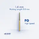 FG GOLD TAPER ROUND END