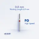 FG DIAMOND CYLINDER ROUNDED EDGE FINE